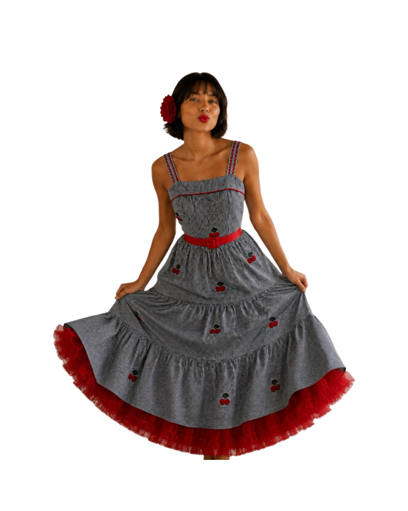 VESTIDO VINTAGE CHERRY LOVE.