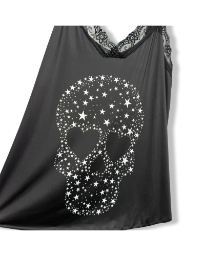 CAMISETA LENCERA LOVE SKULL|LA OVEJA NEGRA SHOP.