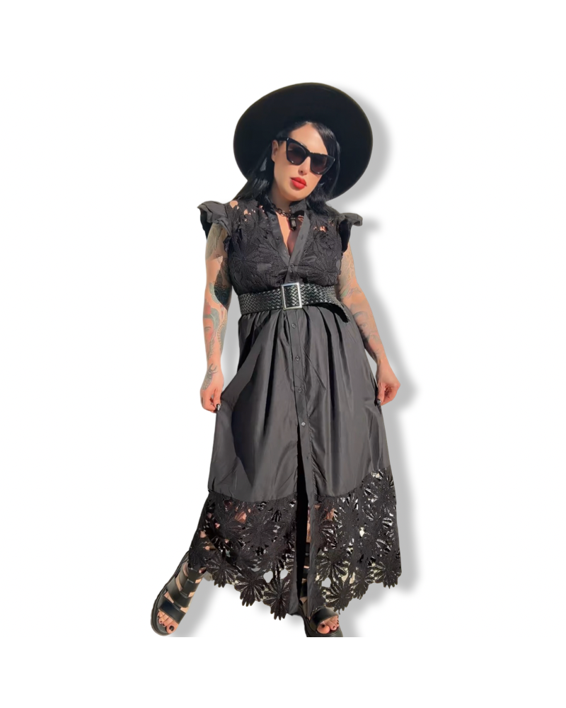 VESTIDO EVELINA GRIMMOIRE|LA OVEJA NEGRA SHOP.