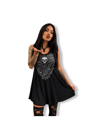 VESTIDO METAL STAR DARK|LA OVEJA NEGRA SHOP.