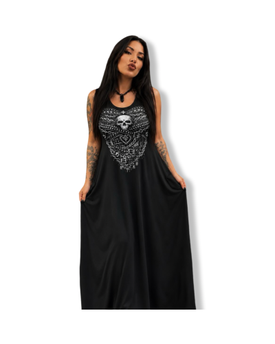 VESTIDO METAL STAR DARK|LA OVEJA NEGRA SHOP.