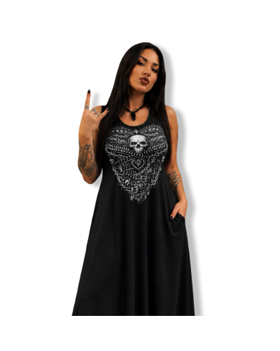 VESTIDO METAL STAR DARK|LA OVEJA NEGRA SHOP.