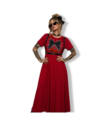 VESTIDO LADY RED CHERRY|LA Oveja Negra SHOP|DARK SHEEPS.