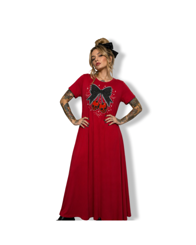 VESTIDO LADY RED CHERRY|LA Oveja Negra SHOP|DARK SHEEPS.