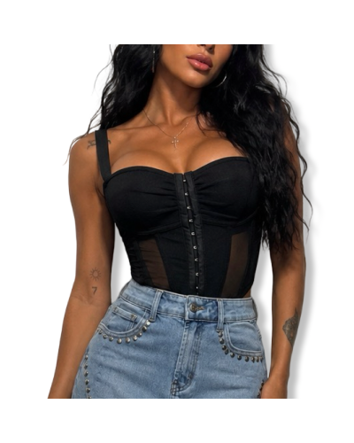 TOP CORSET DITA BLACK|LA OVEJA NEGRA SHOP.