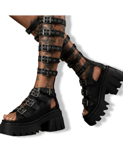 SANDALIA  ROMANA ALTA DARK DIVA PLATAFORM|LA OVEJA NEGRA SHOP.|LA OVEA NEGRA SHOP.