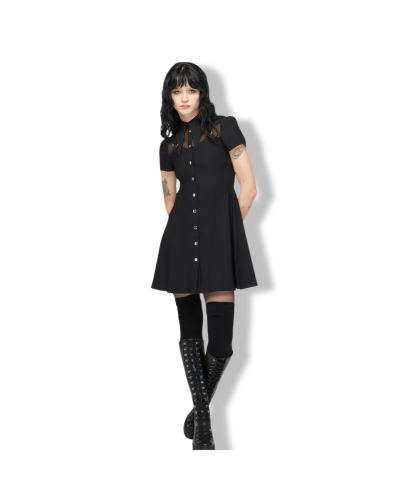VESTIDO JOVANA COLLAR|KILLSTAR|LA OVEJA NEGRA SHOP.