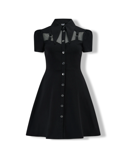 VESTIDO JOVANA COLLAR|KILLSTAR|LA OVEJA NEGRA SHOP.