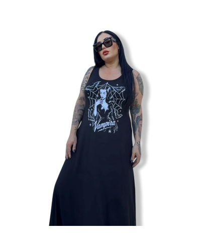 VESTIDO LARGO VAMPIRA|LA OVEJA NEGRA SHOP|DARK SHEEPS.