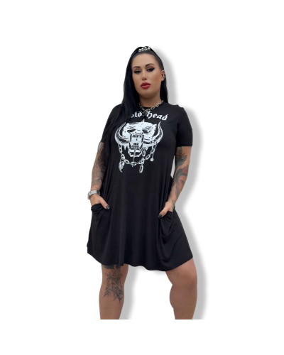 VESTIDO CORTO MÖTORHEAD|LA OVEJA NEGRA SHOP|DARK SHEEPS.