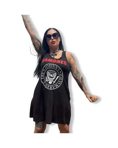 VESTIDO CORTO RAMONES|LA OVEJA NEGRA SHOP|DARK SHEEPS.