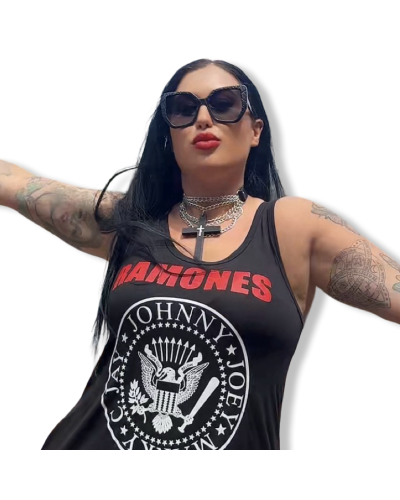 VESTIDO CORTO RAMONES|LA OVEJA NEGRA SHOP|DARK SHEEPS.