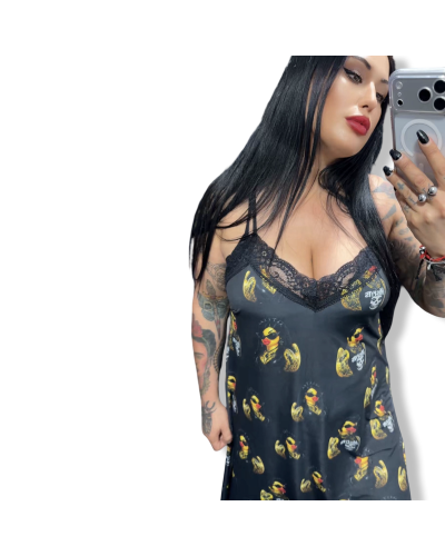 VESTIDO LENCERO PATO´LA VIDA|LAOVEJA NEGRA SHOP.