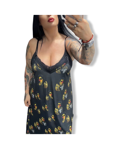 VESTIDO LENCERO PATO´LA VIDA|LAOVEJA NEGRA SHOP.