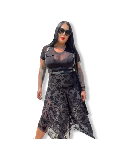 FALDA BLACK ROSES| LA OVEJA NEGRA SHOP.