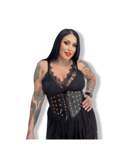 VESTIDO LENCERO DE ENCAJE FLUIDO|LA OVEJA NEGRA SHOP
