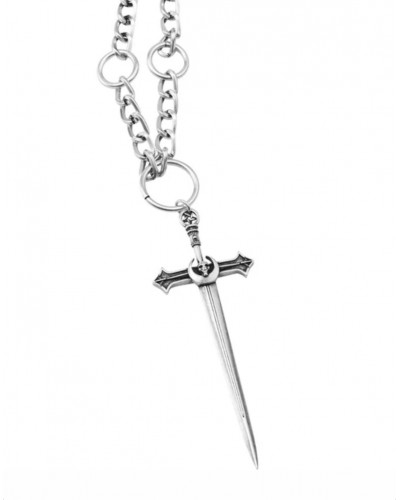 COLLAR DIE BY THE SWORD CHAIN CHOKER.