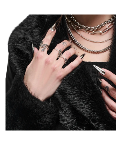 ABRIGO NIGHT AURA KILLSTAR|LA OVEJA NEGRA SHOP.