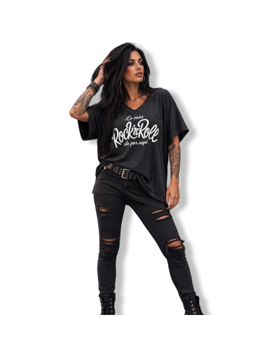CAMISETA LO MÀS ROCK N ROLL DE POR AQUÌ LA OVEJA NEGRA SHOPDARK SHEEPS.