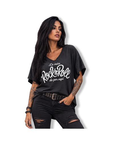 CAMISETA LO MÀS ROCK N ROLL DE POR AQUÌ LA OVEJA NEGRA SHOPDARK SHEEPS.