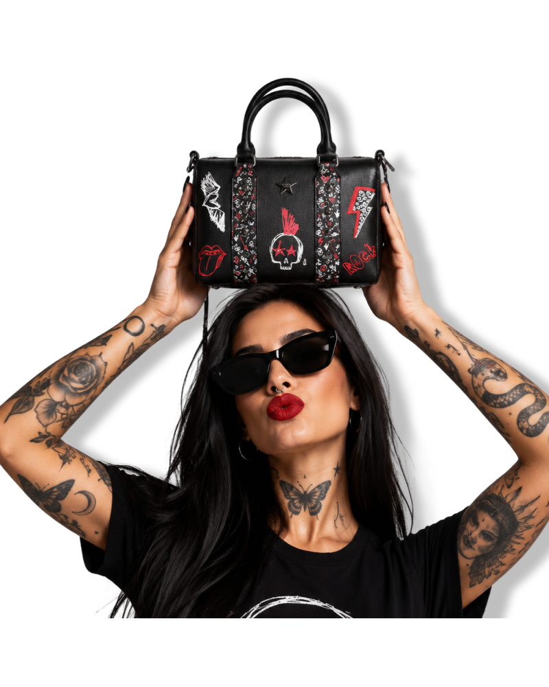 BOLSO ROCK N ROLL LOLINA|LA OVEJA NEGRA SHOP.