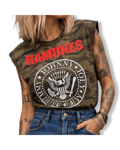 CAMISETA RETRO RAMONES  LA OVEJA NEGRA SHOP