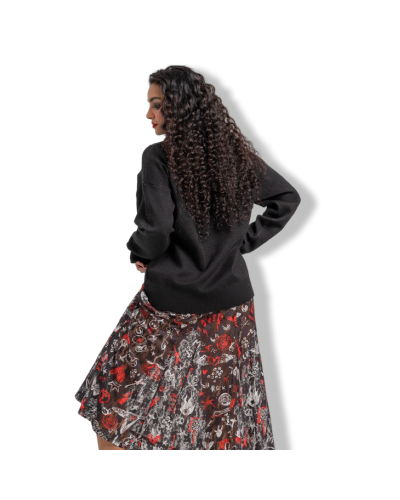 VESTIDO SUDADERA ROCK N ROLL MIDI|LA OVEJA NEGRA SHOP.