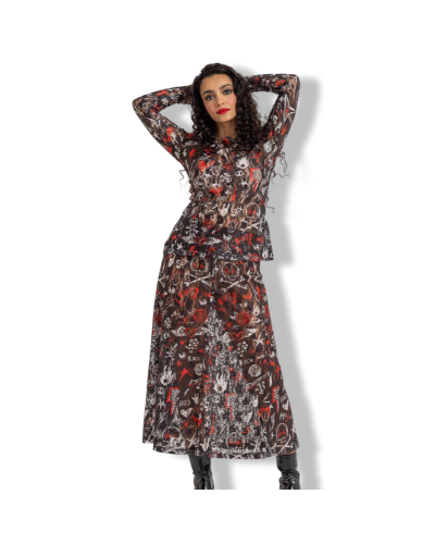 FALDA ENCAJE ROCK N ROLL |LA OVEJA NEGRA SHOP.