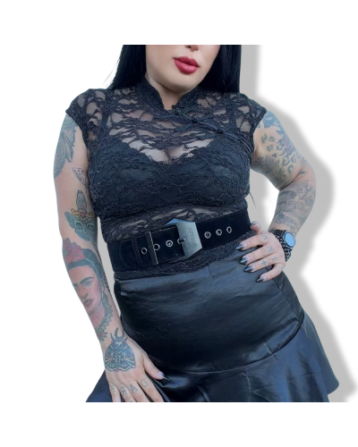 TOP ENCAJE TOKIO|LA OVEJA NEGRA SHOP.