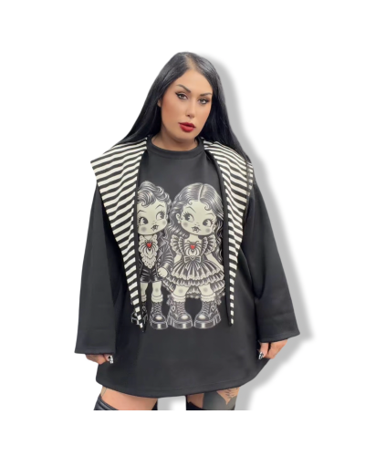 VESTIDO SUDADERA MADE FOR MIDNIGHT|DARK SHEEPS|LA OVEJA NEGRA SHOP.
