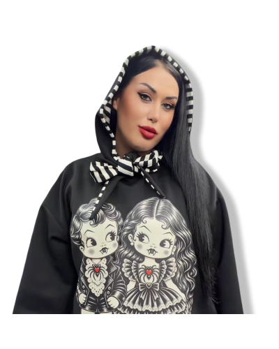 VESTIDO SUDADERA MADE FOR MIDNIGHT|DARK SHEEPS|LA OVEJA NEGRA SHOP.